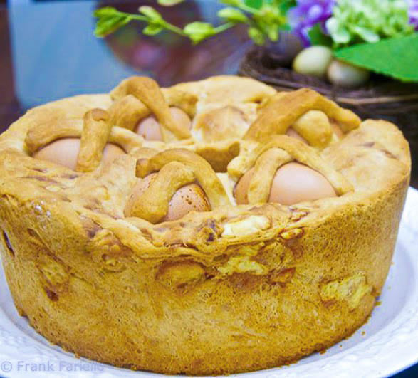 Casatiello whit Salami and Cheese